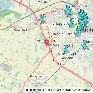 Mappa Via Umberto Tonini, 41126 Modena MO, Italia (3.43111)