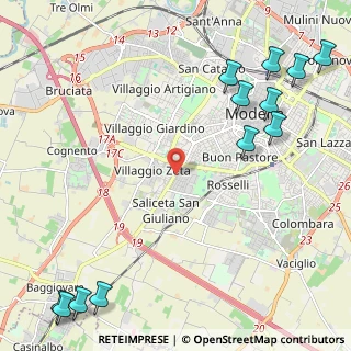 Mappa Via Giardini, 41126 Modena MO, Italia (3.35417)