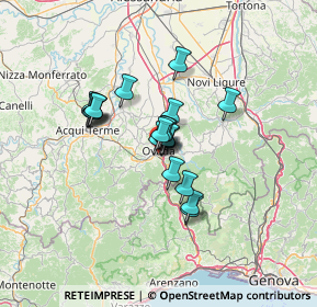 Mappa Via Voltri, 15076 Ovada AL, Italia (8.6815)
