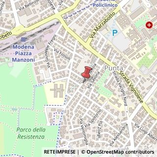 Mappa Via La Spezia, 97, 41125 Modena, Modena (Emilia Romagna)
