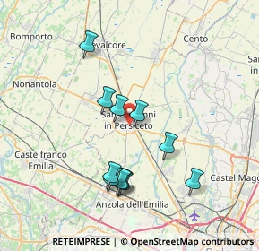 Mappa Via Alessandro Volta, 40017 San Giovanni in Persiceto BO, Italia (6.95455)