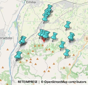 Mappa Via S. Francesco D'Assisi, 42020 Quattro Castella RE, Italia (3.5995)