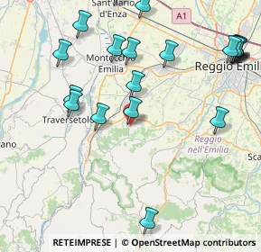 Mappa Via S. Francesco D'Assisi, 42020 Quattro Castella RE, Italia (10.29)