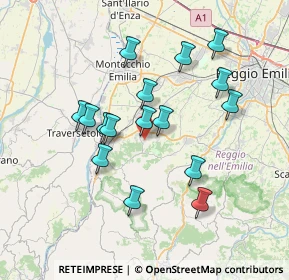 Mappa Via S. Francesco D'Assisi, 42020 Quattro Castella RE, Italia (6.6575)