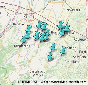 Mappa Via Risorgimento, 42020 Quattro Castella RE, Italia (9.86)