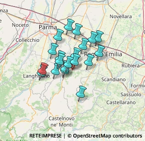 Mappa Via Risorgimento, 42020 Quattro Castella RE, Italia (9.3515)