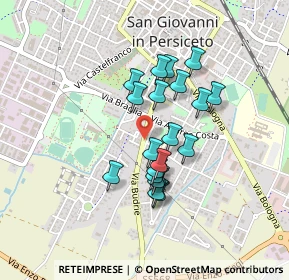 Mappa Via Budrie Vecchia, 40017 San Giovanni In Persiceto BO, Italia (0.348)