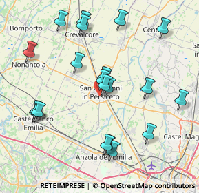 Mappa Via Budrie Vecchia, 40017 San Giovanni In Persiceto BO, Italia (8.536)