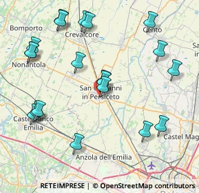 Mappa Via Budrie Vecchia, 40017 San Giovanni In Persiceto BO, Italia (9.4475)