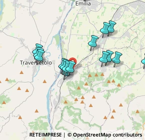 Mappa Via Caduti del Lavoro, 42020 San Polo d'Enza RE, Italia (4.5765)