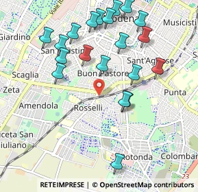 Mappa Via Verona, 41125 Modena MO, Italia (1.09)