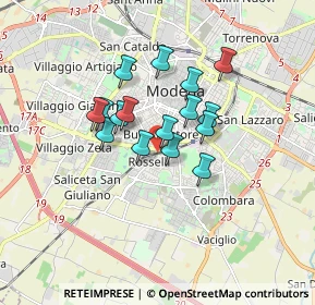 Mappa Via Verona, 41125 Modena MO, Italia (1.25)