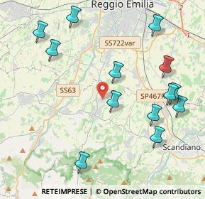 Mappa Via Cà Rossa, 42020 Albinea RE, Italia (4.83077)