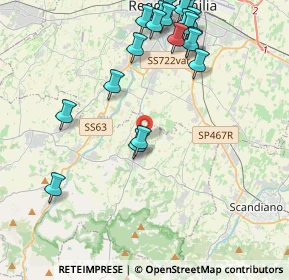 Mappa Via Cà Rossa, 42020 Albinea RE, Italia (4.93)
