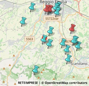Mappa Via Cà Rossa, 42020 Albinea RE, Italia (4.5475)