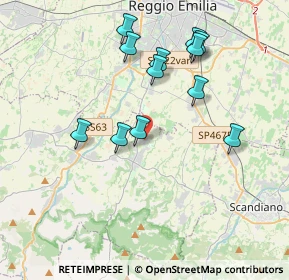 Mappa Via Cà Rossa, 42020 Albinea RE, Italia (3.72667)