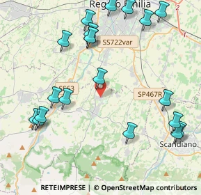 Mappa Via Cà Rossa, 42020 Albinea RE, Italia (5.106)