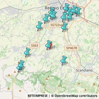 Mappa Via Cà Rossa, 42020 Albinea RE, Italia (5.24353)
