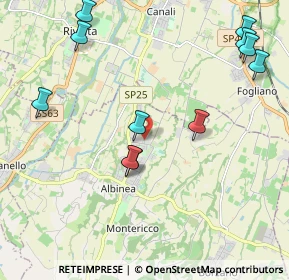 Mappa Via Cà Rossa, 42020 Albinea RE, Italia (2.46727)