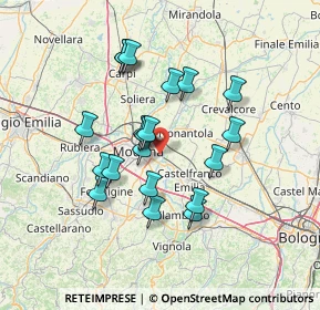 Mappa Via della Tecnica, 41122 Modena MO, Italia (12.2765)