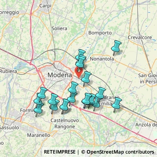 Mappa Via della Tecnica, 41122 Modena MO, Italia (7.339)