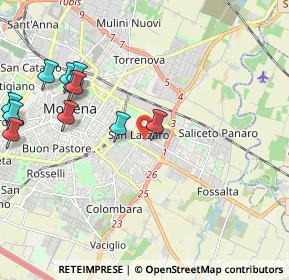 Mappa Via Ettore Orlandi, 41122 Modena MO, Italia (2.44545)