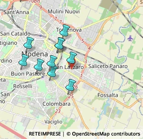Mappa Via Antonio Vivaldi, 41122 Modena MO, Italia (1.83636)