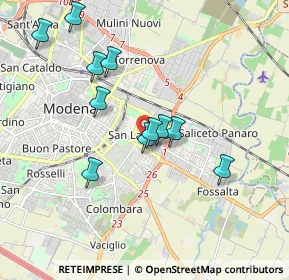 Mappa Via Ettore Orlandi, 41122 Modena MO, Italia (1.73636)