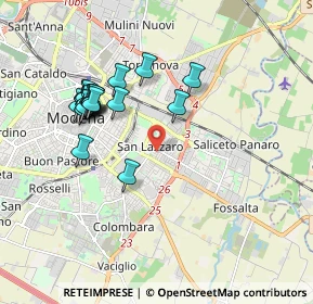 Mappa Via Ettore Orlandi, 41122 Modena MO, Italia (1.8465)