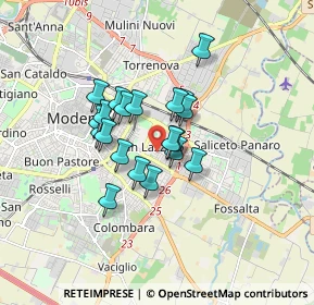 Mappa Via Ettore Orlandi, 41122 Modena MO, Italia (1.212)