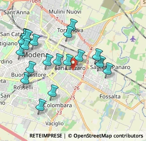 Mappa Emilia Est, 41122 Modena MO, Italia (2.089)