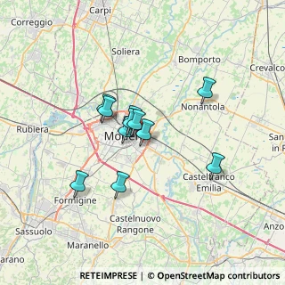 Mappa Via Antonio Vivaldi, 41122 Modena MO, Italia (5.11364)