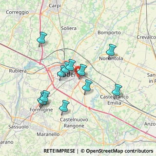 Mappa Emilia Est, 41122 Modena MO, Italia (6.9575)