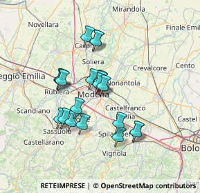 Mappa Via Ettore Orlandi, 41122 Modena MO, Italia (11.62)