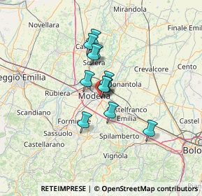 Mappa Via Antonio Vivaldi, 41122 Modena MO, Italia (8.94909)
