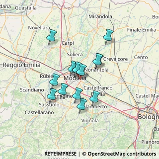 Mappa Via Antonio Vivaldi, 41122 Modena MO, Italia (10.38429)