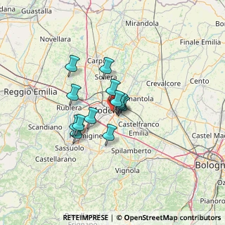 Mappa Via Antonio Vivaldi, 41122 Modena MO, Italia (8.80231)