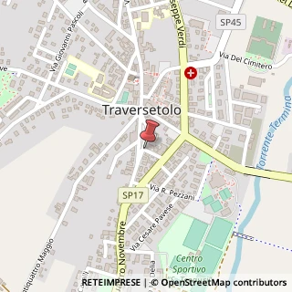 Mappa Piazza Fanfulla, 31, 43029 Traversetolo, Parma (Emilia Romagna)