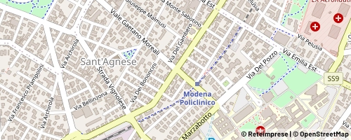 Mappa Modena