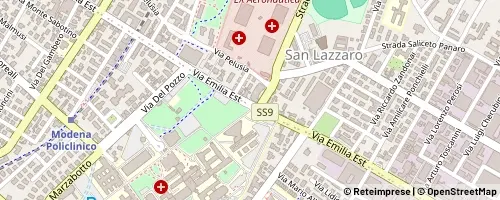 Mappa Módena