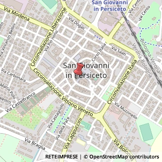 Mappa Corso Italia, 45, 40017 San Giovanni in Persiceto, Bologna (Emilia Romagna)