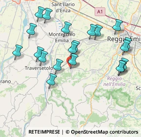 Mappa Via Caduti della Libertà, 42020 Quattro Castella RE, Italia (8.544)