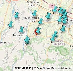 Mappa Via Caduti della Libertà, 42020 Quattro Castella RE, Italia (9.406)