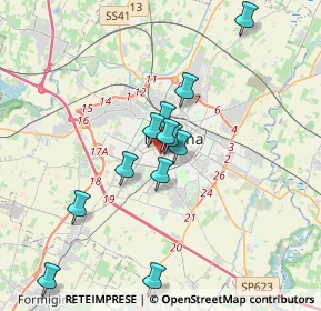Mappa Via Francesco Guicciardini, 41124 Modena MO, Italia (3.17167)