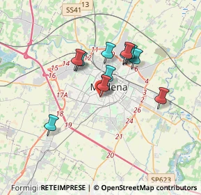 Mappa Via Francesco Guicciardini, 41124 Modena MO, Italia (2.87545)