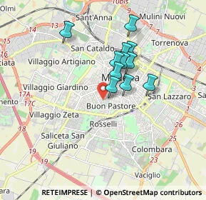 Mappa Via Francesco Guicciardini, 41124 Modena MO, Italia (1.37091)