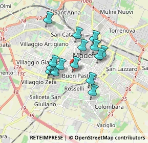 Mappa Via Francesco Guicciardini, 41124 Modena MO, Italia (1.33133)