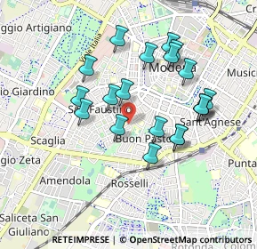 Mappa Via Francesco Guicciardini, 41124 Modena MO, Italia (0.8475)