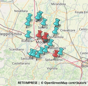 Mappa Via Tito Savelli, 41124 Modena MO, Italia (11.289)