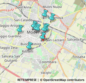 Mappa Via Tito Savelli, 41124 Modena MO, Italia (1.32182)